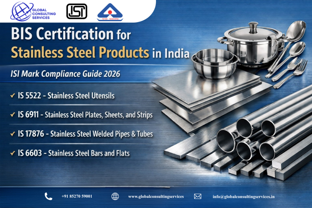 BIS Certification for Stainless Steel