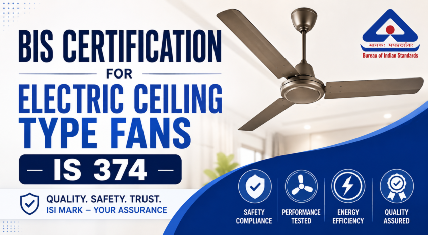 BIS Certification For Ceiling Fans